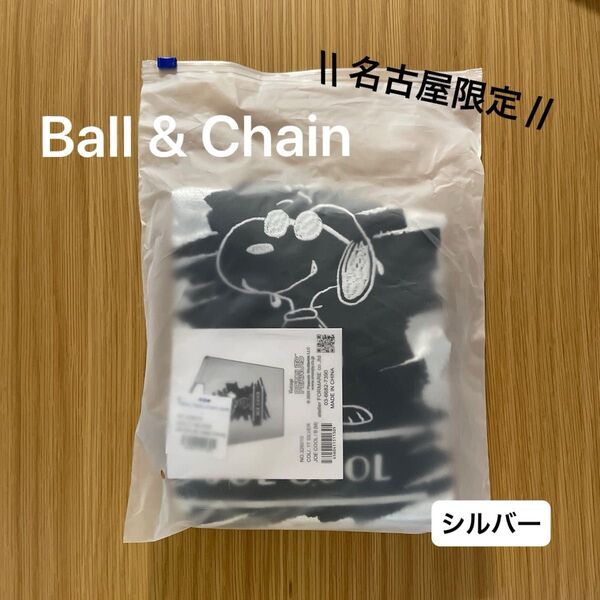 【名古屋限定】Ball&Chain ボールアンドチェーン JOE COOL エコバッグ シルバー M スヌーピー ピーナッツ