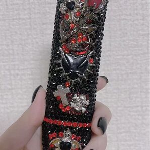 イナのアイコスデコ ゴシックデコライター ハンドメイド ブラック