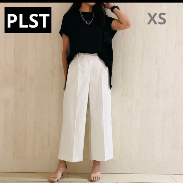 PLST 2023年モデル リネンブレンド ワイドパンツXS