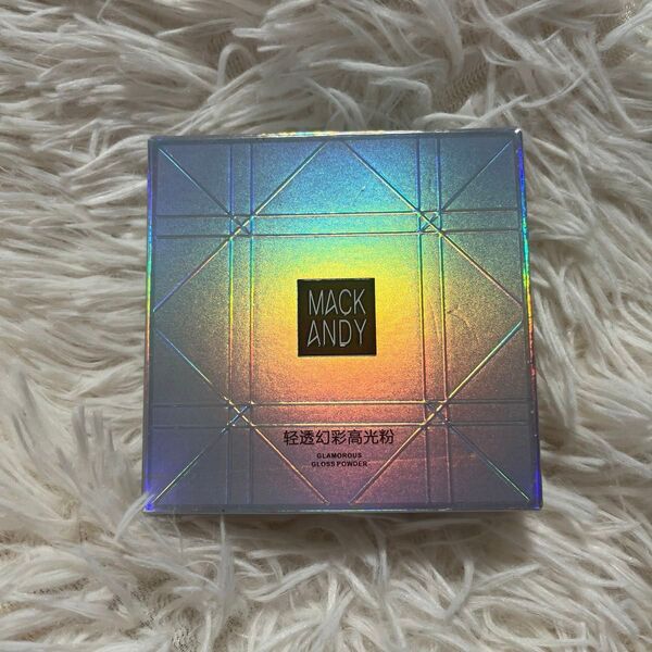 MACKANDY ハイライト パウダー ハイグロス GLAMOROUS HIGH-GLOSS POWDER 未使用 #1 孔雀