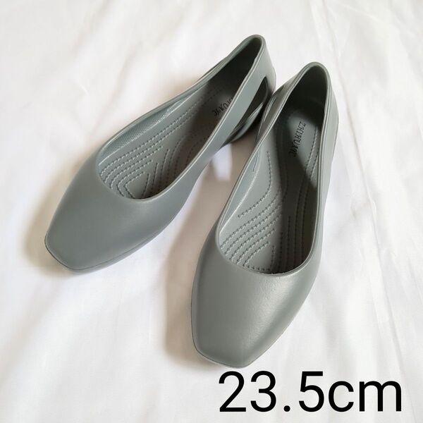 23.5cm フラットシューズ EVA 軽量 パンプス サンダル クロックス