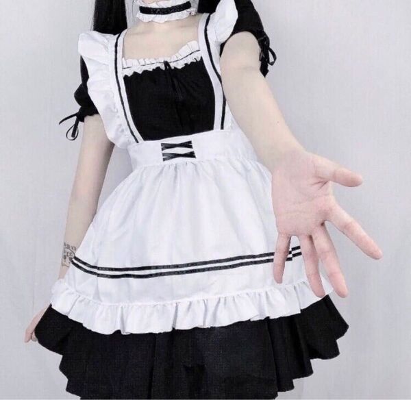 ワンピース メイド服 ロリータ コスプレ 衣装 ゴスロリアイドル デート 彼女 誕生日 Lサイズ 0520