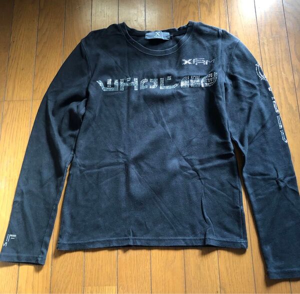 Xfrm ロングカットソー シルバーラメ 黒 サイズ2