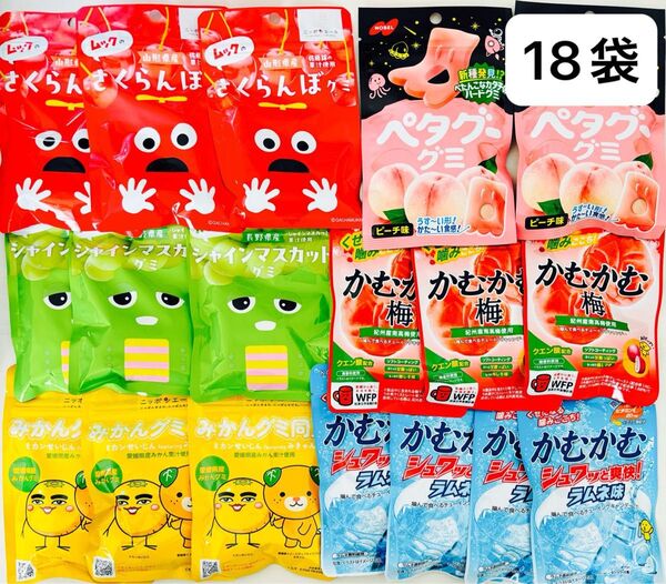 お菓子詰め合わせ〈グミ・チューイングキャンディ〉6種18袋