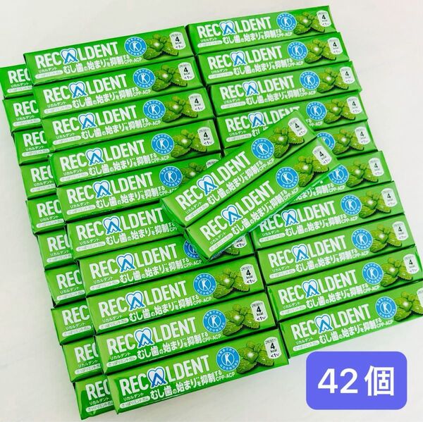 リカルデント さっぱりミントガム 14粒×42個 シュガーレス粒ガム