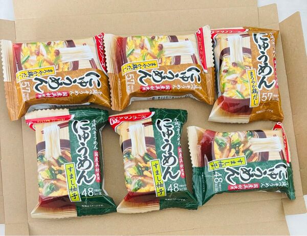 アマノフーズ にゅうめん《まろやか鶏だし・すまし柚子》6食 食品詰め合わせ フリーズドライ