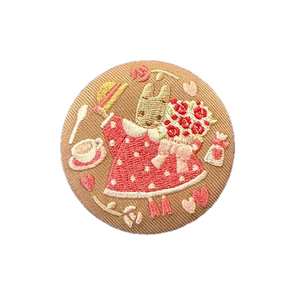 サンリオ 刺繍缶バッジ