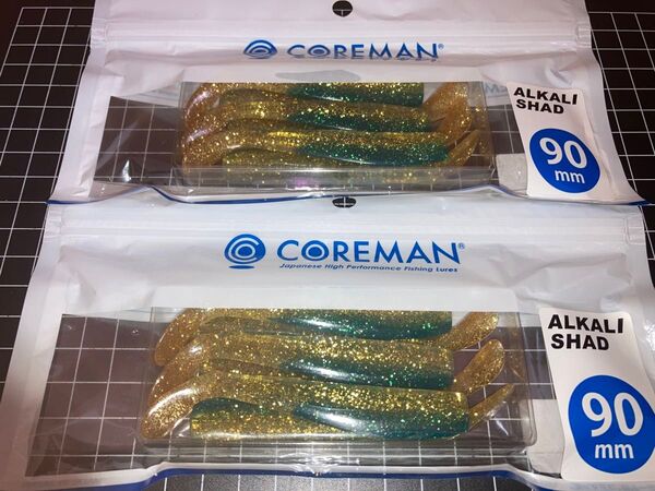 即売 送料無料 配達記録付発送 コアマン アルカリシャッド90 (イワシゴールド) 2個セット デカカリシャッド
