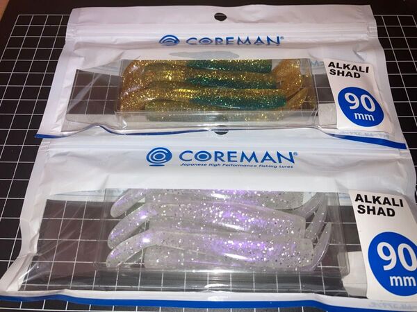 即売 送料無料 配達記録付発送 コアマン アルカリシャッド90 2個セット (ケイムラパール、イワシゴールド) デカカリシャッド