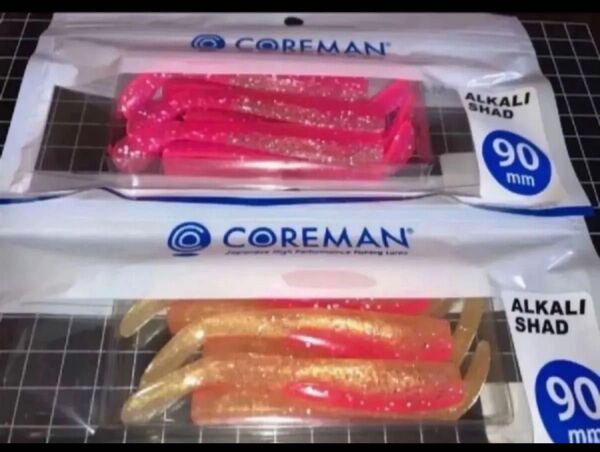 即売 送料無料 配達記録付発送 コアマン アルカリシャッド90 2個セット (ピンクバック、ゴールドピンク) デカカリシャッド
