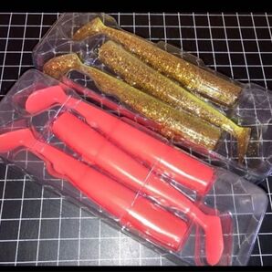 即売 送料無料 配達記録付発送 未使用 新品 ブルーブルー ジョルティ ワーム 6本セット(フルフルピーチ、クリアチャートゴールド