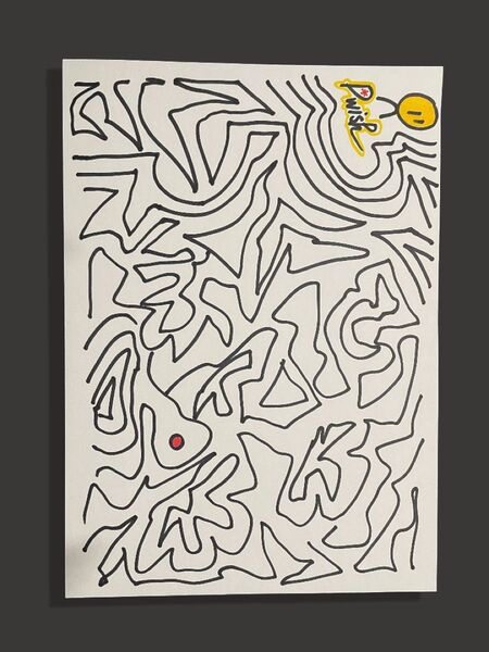 抽象画 アート 現代アート 絵画 インテリア A4