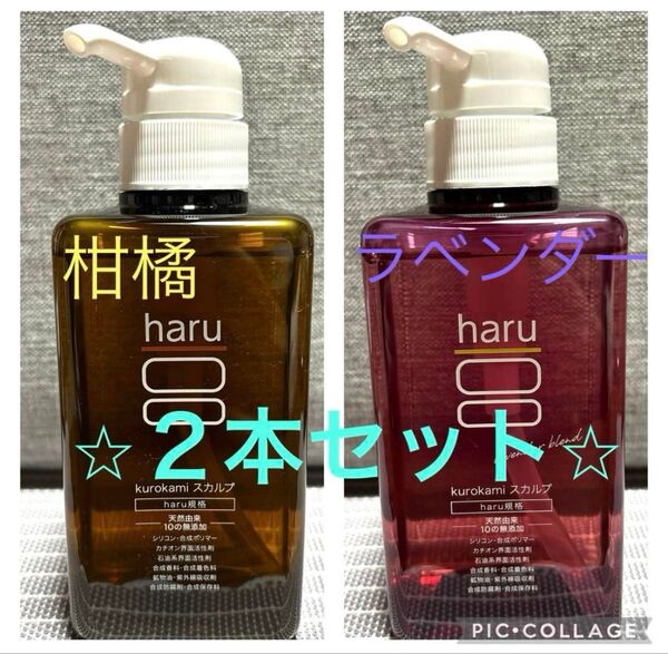 ハル スカルプシャンプー2本セット】 柑橘の香り ラベンダーの香り 400ml haru シャンプー