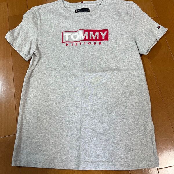 140 Tommy Hilfiger 半袖Tシャツ グレー トミー 子供 キッズ