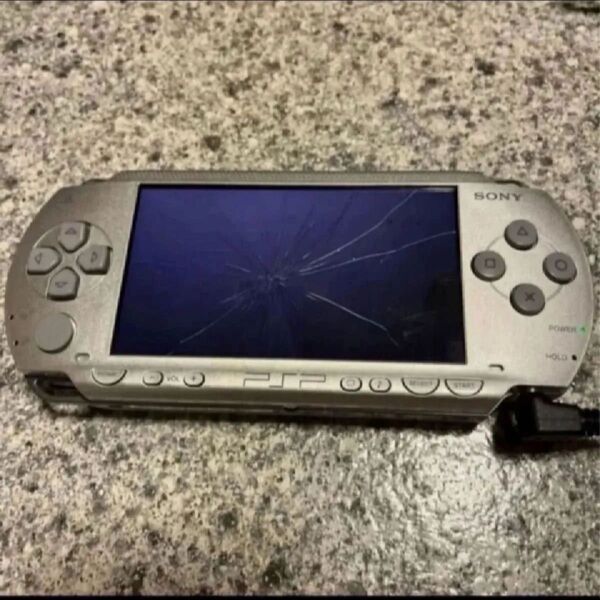 【ジャンク品】PSP 本体のみ SONY 部品取り バッテリーなし シルバー