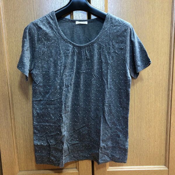 半袖 Tシャツ カットソー トップス ドット柄 水玉 Lサイズ