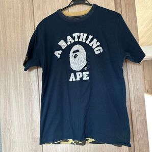 A BATHING APE ネイビー Tシャツ