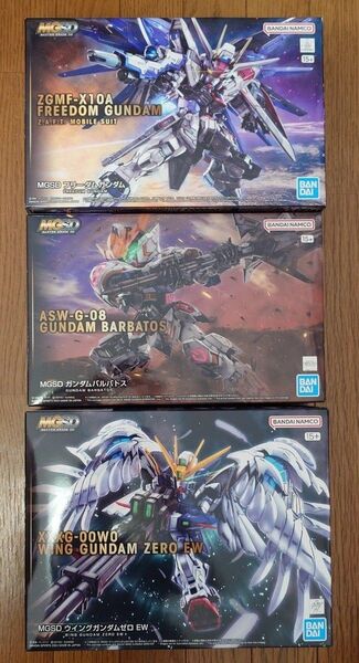 【未組立】MGSD 3点セット (フリーダムガンダム & ガンダムバルバトス & ウイングガンダムゼロ EW)
