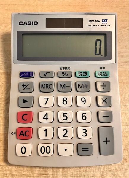 カシオ CASIO 電卓 MW-10A