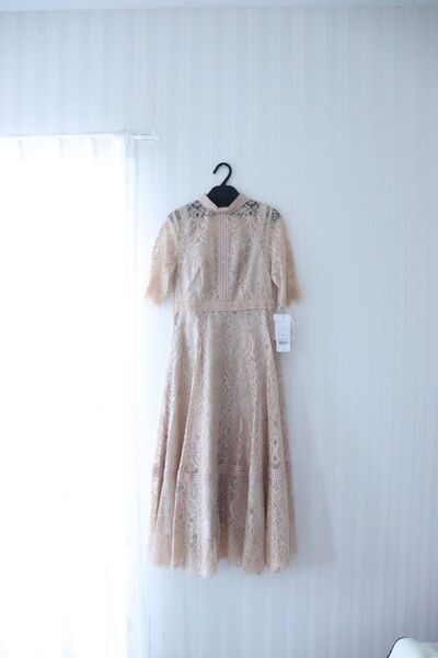 【新品】dorrydollレースパーティドレスベージュ定価18900円サイズM