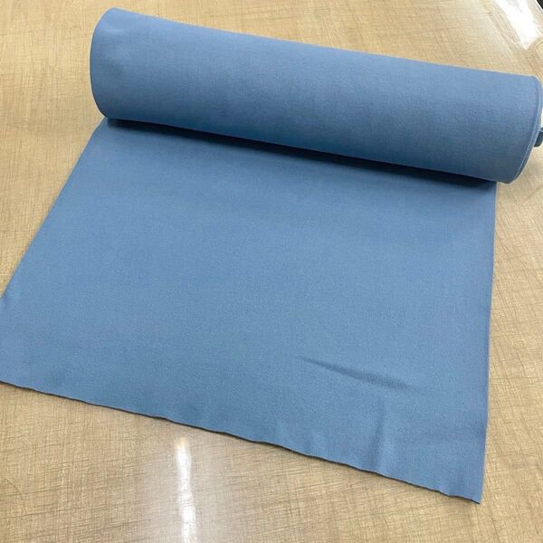 最終 20/フライスリブニット ブルーグレー 50W巾×1m フライスニット