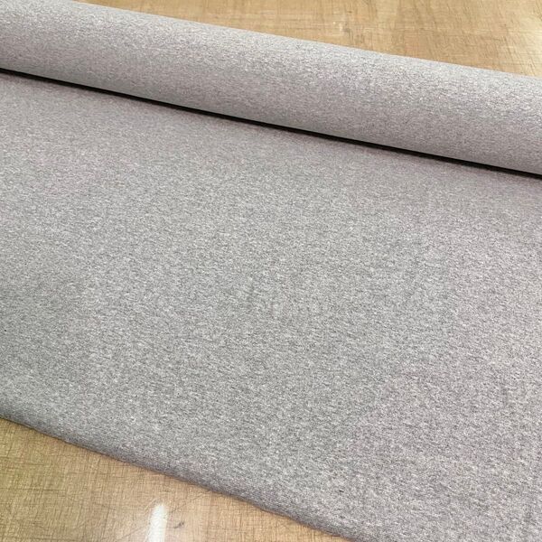 2WAY30スパンフライスニット 杢グレー 92cm巾×1m リブニット