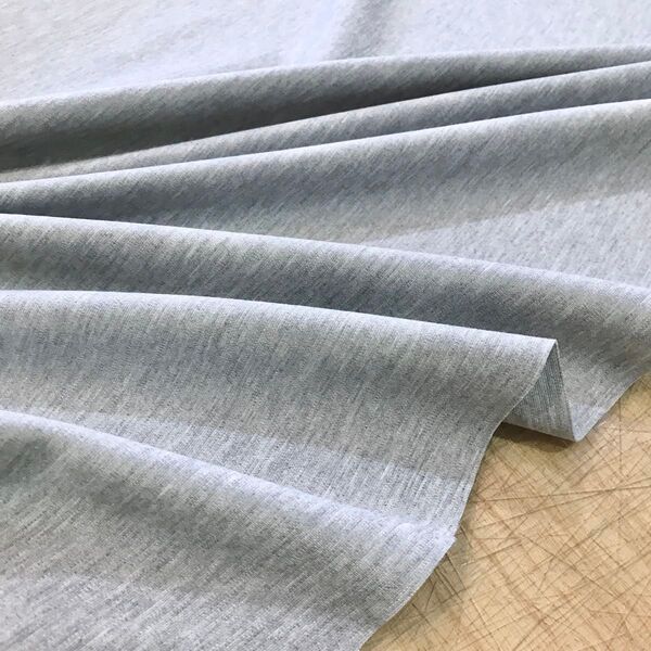 2wayポンチニット杢グレー 150cm巾×1m