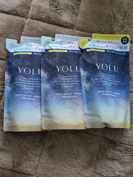 YOLU ディープナイトリペア シャンプー&トリートメントセット(詰め替え)