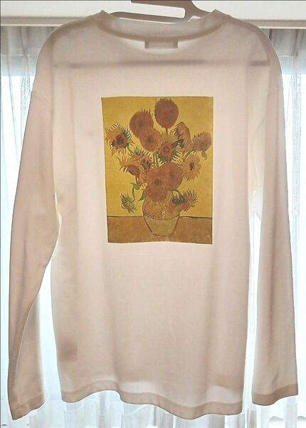 センスオブプレイス SENSE OF PLACE トレーナー L 長袖Tシャツ ゴッホ ひまわり アート