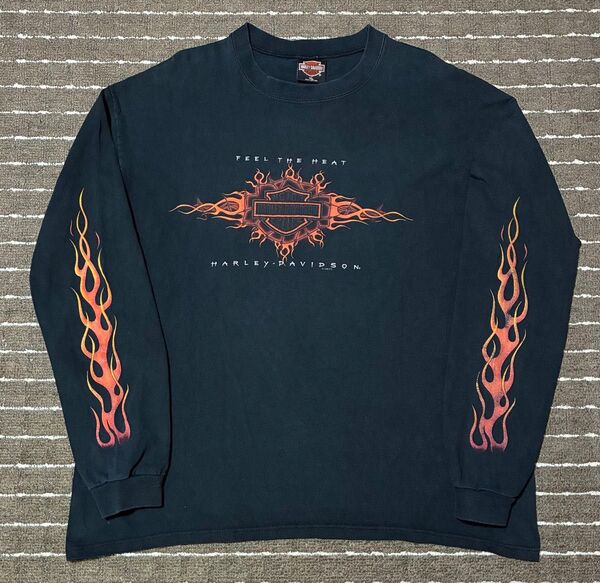 90s ビンテージ harley davidson フレイムロンT XL