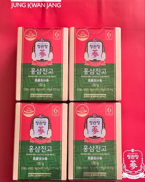 新品未開封 正官庄高麗人参 高麗蔘珍膏 エキス100g x 4個