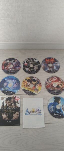 PS3ソフトお手頃セット(バイオハザード、龍が如く、ワンピース、FF10、スト鉄、戦国無双4、鉄拳6)