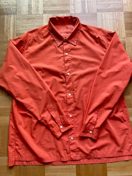 山と道 Bamboo Shirt タンジェリン XL
