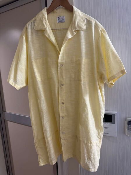 50s シアーズ ヴィンテージ オープンカラーシャツ Sears コットン100% XL