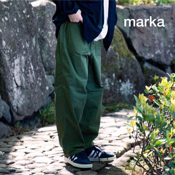 marka M-35 BUCKLE BACK PANTS カーゴパンツ カーキ markaware ミリタリー パンツ
