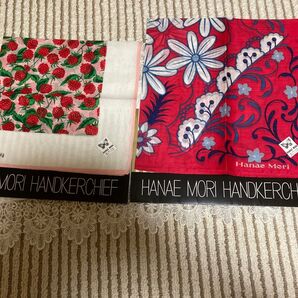 2枚セット HANAE MORI ハンカチ 未使用