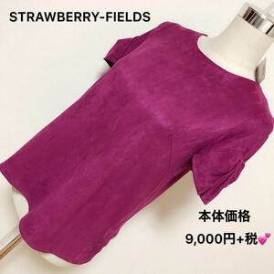 本体価格9.000+税、STRAWBERRY-FIELDS カットソー、レディース 激安 素敵 ブランド 上品 可愛いおしゃれ 通学 通勤 デート 合コン タグ付き