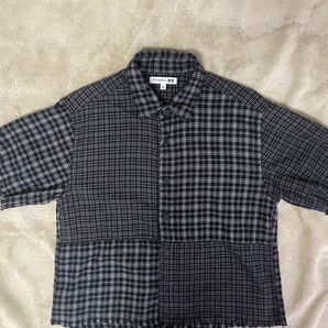UNIQLO 短丈 チェックシャツ メンズ 海外ファッション シティボーイ系