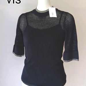 ビス vis☆シアーリブトップス