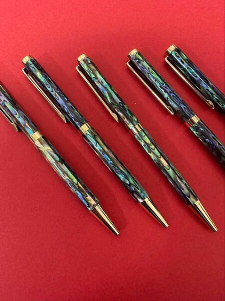 ボールペン アバロン貝のボールペン 手作り 美品 芯おまけ付き 数量限定