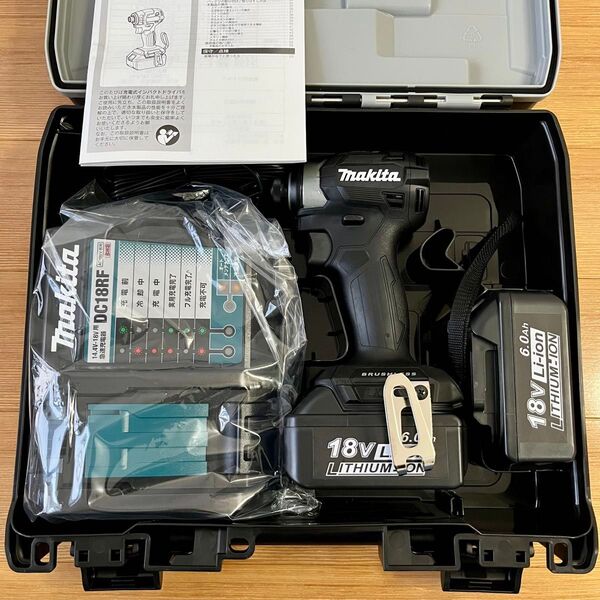 未使用品 マキタ makita インパクト ドライバ TD173 ブラック 黒 18v DRGXB