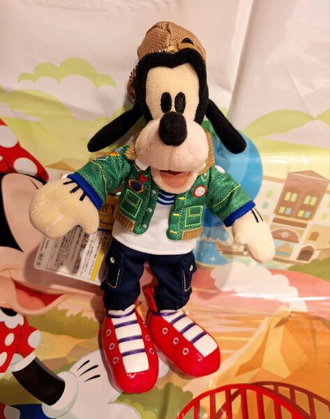 グーフィー ぬいぐるみバッジ 東京ディズニーリゾート TDR ハロー!ニューヨーク コスチューム