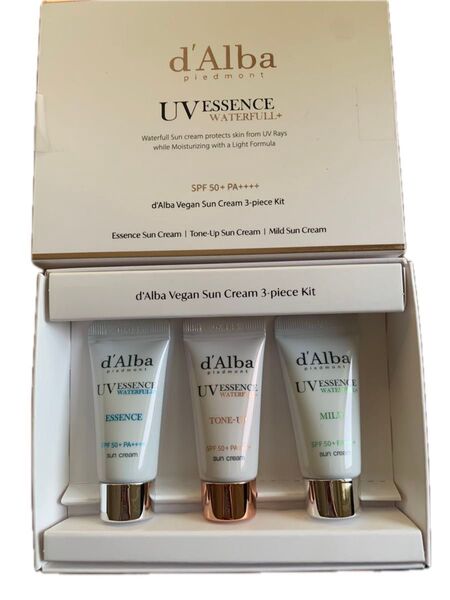 d'Alba Vegan Sun Cream 3点セット SPF50+ PA++++ミニセット 5ml×3 おまけ付き