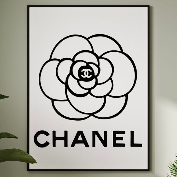 G074 アートポスター CHANEL シャネル モノクロ シンプル インテリア