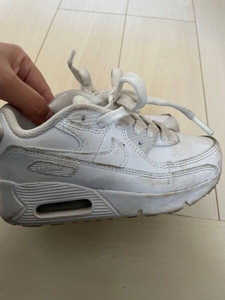 NIKE AIR MAX 90 キッズ スニーカー ホワイト 18cm
