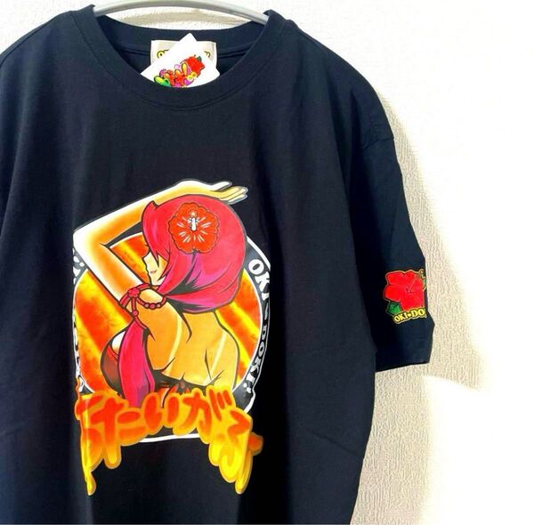 パチスロ 沖ドキ Tシャツ ハイビスカス カナちゃん 沖スロ Lサイズ