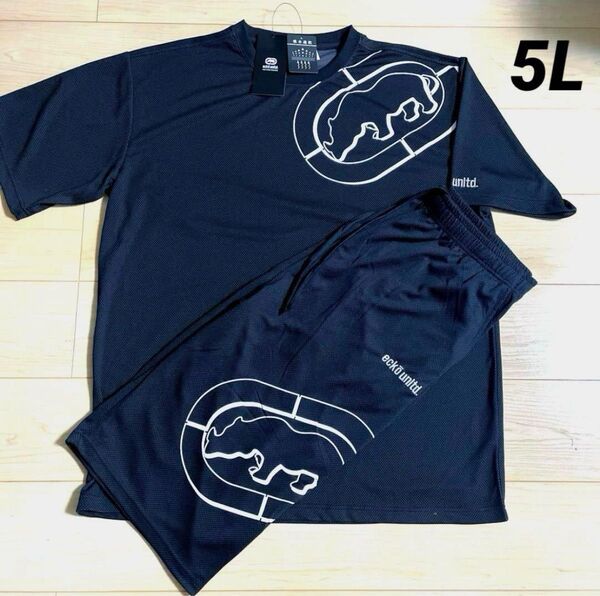 【新品】ECKO エコー 半袖 Tシャツ ハーフパンツ セットアップ 上下 5L