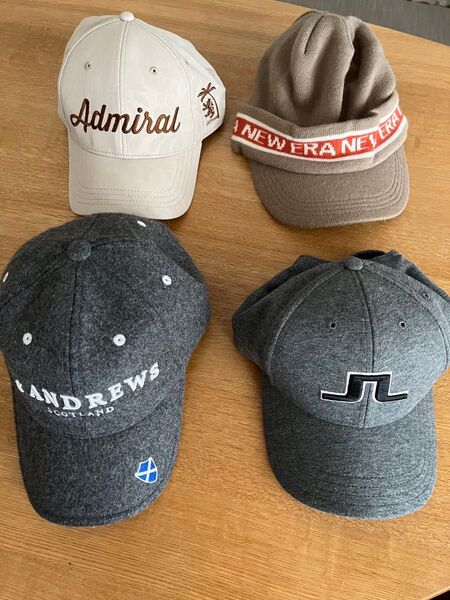 試着程度 お買い得 ゴルフキャップ 4点セット