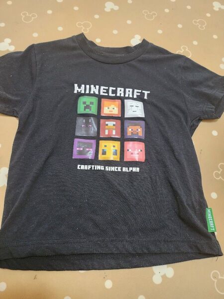 マイクラ Tシャツ 半袖 男の子向け 黒 130