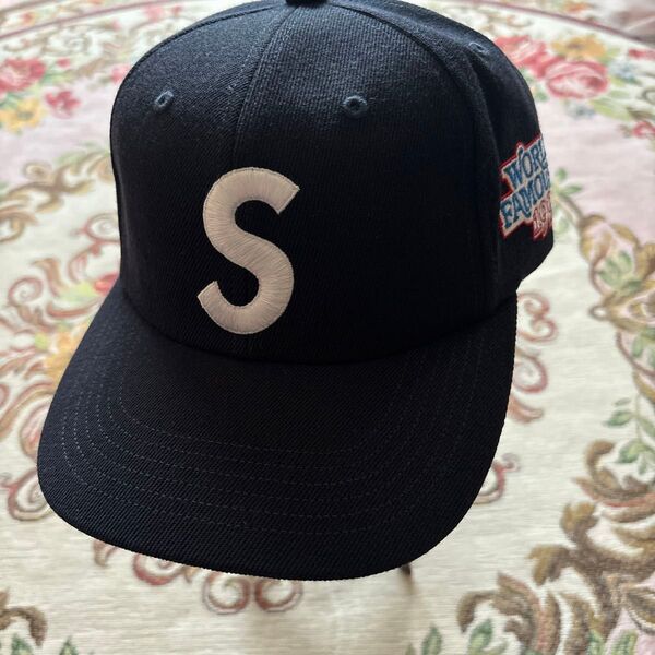 Supreme World Famous S Logo 6-Panel Navy